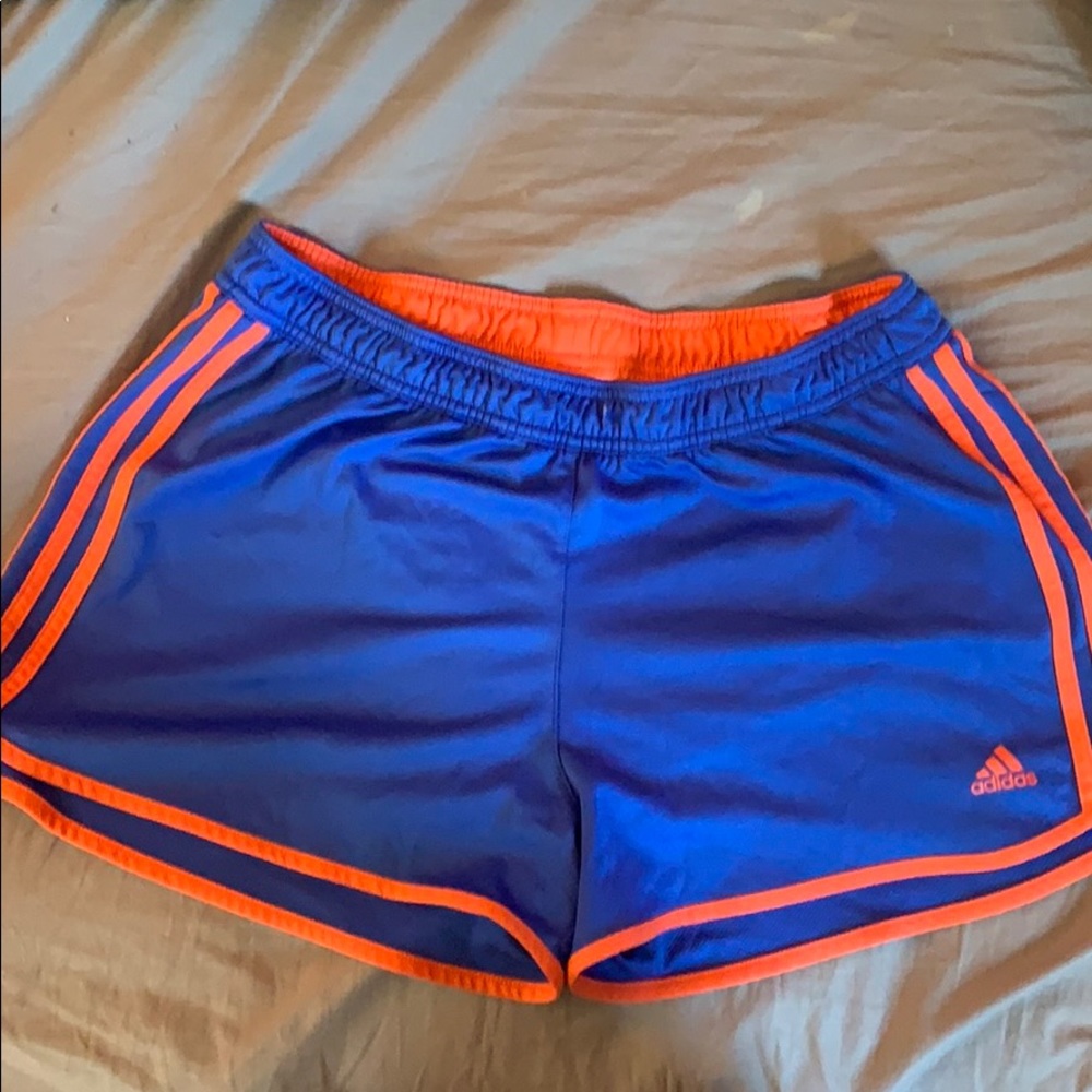 Adidas exercise shorts.